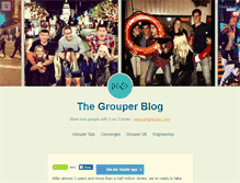Tablet Screenshot of blog.joingrouper.com